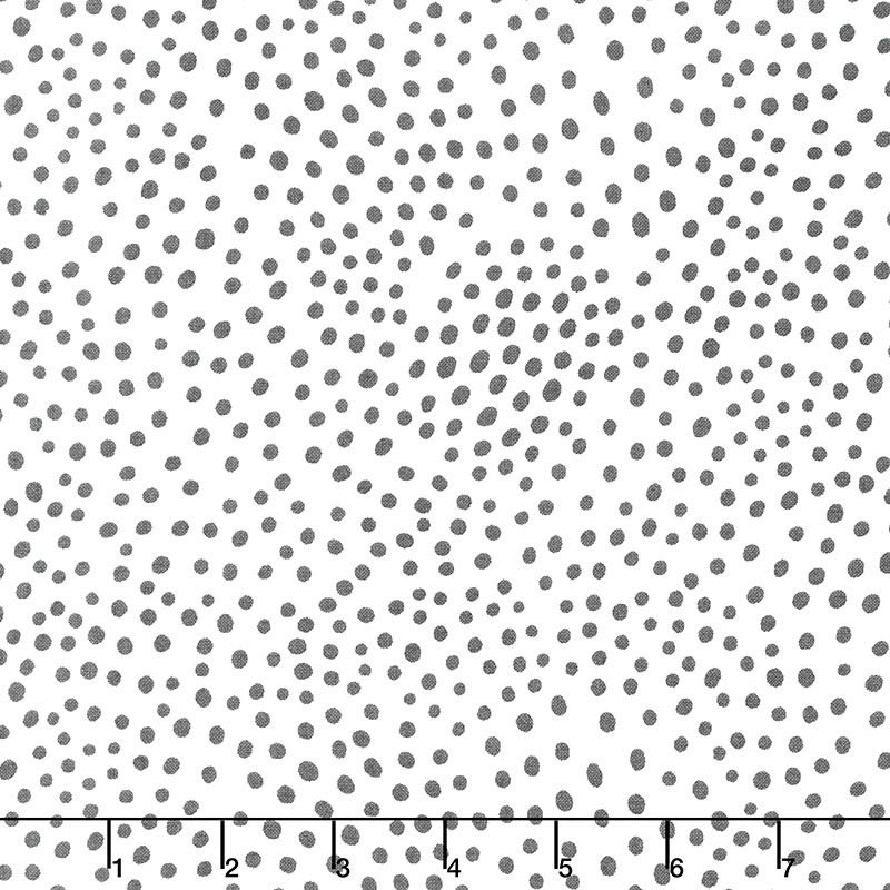 Zoology - Movement Dots Ivory Charcoal Yardage
