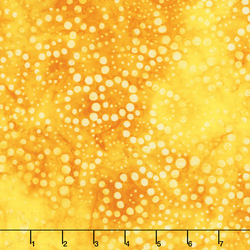 Artisan Batiks - Round and Around Swirls Sunshine Yardage