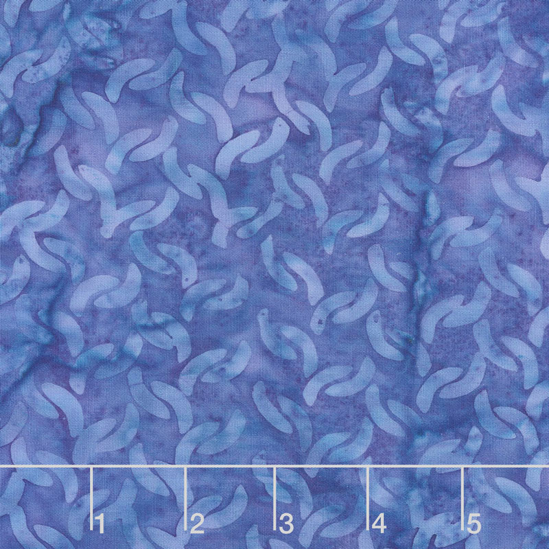 Islander Batiks - Chain Blueberry Yardage