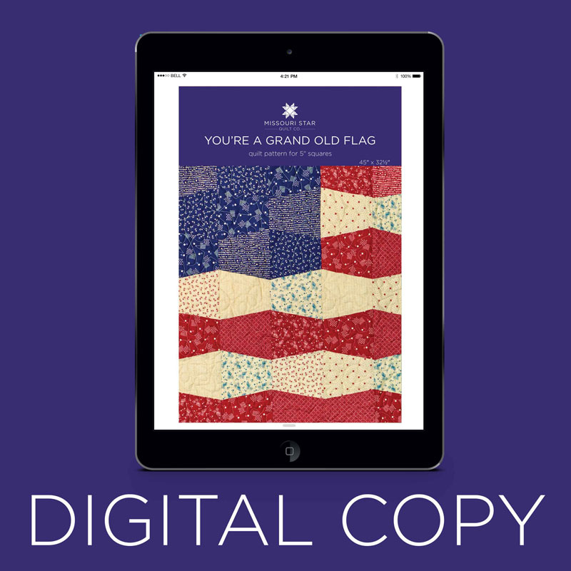 Digital Download - You're a Grand Old Flag Pattern by MSQC
