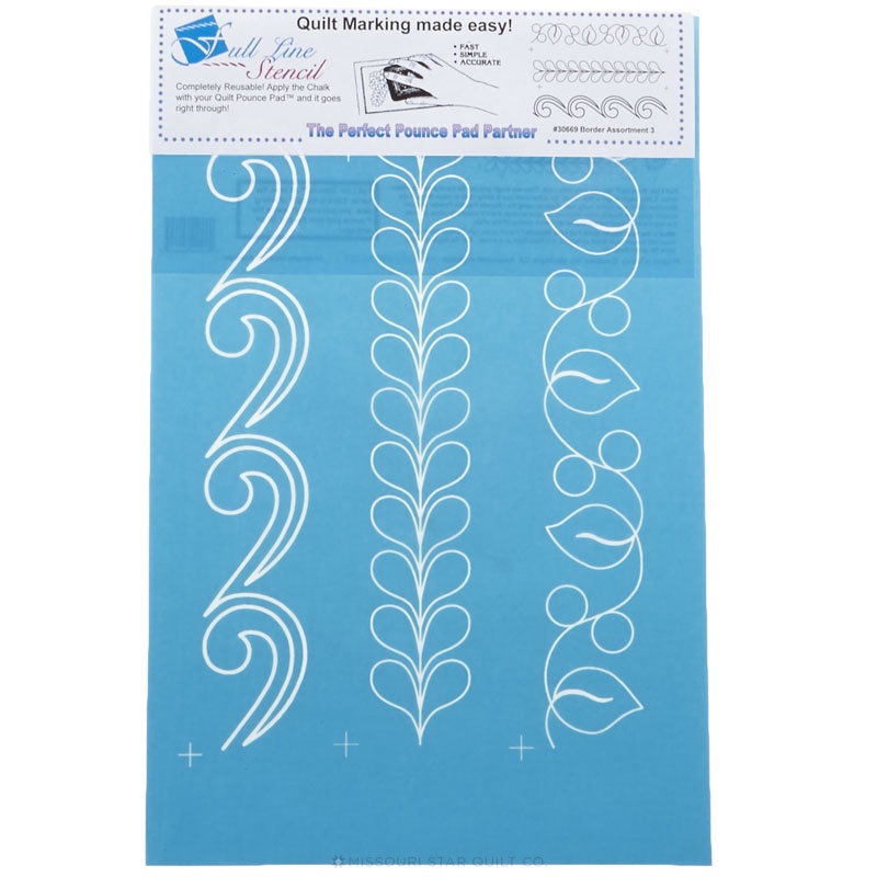 Full Line Stencil - Border Assortment 3 Stencil | Hancy Creations...