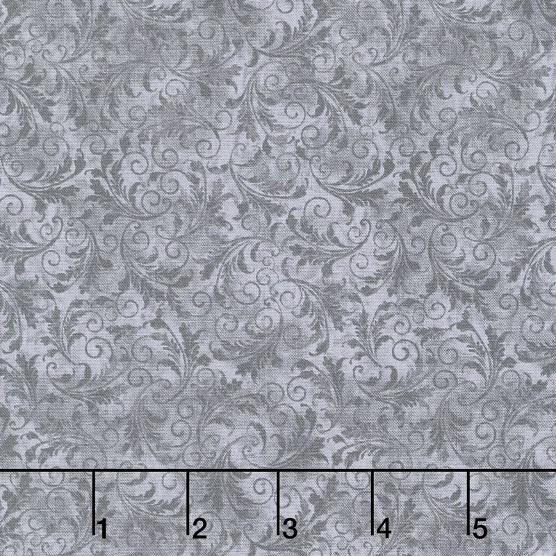 Echo - Tonal Filigree Grey Yardage