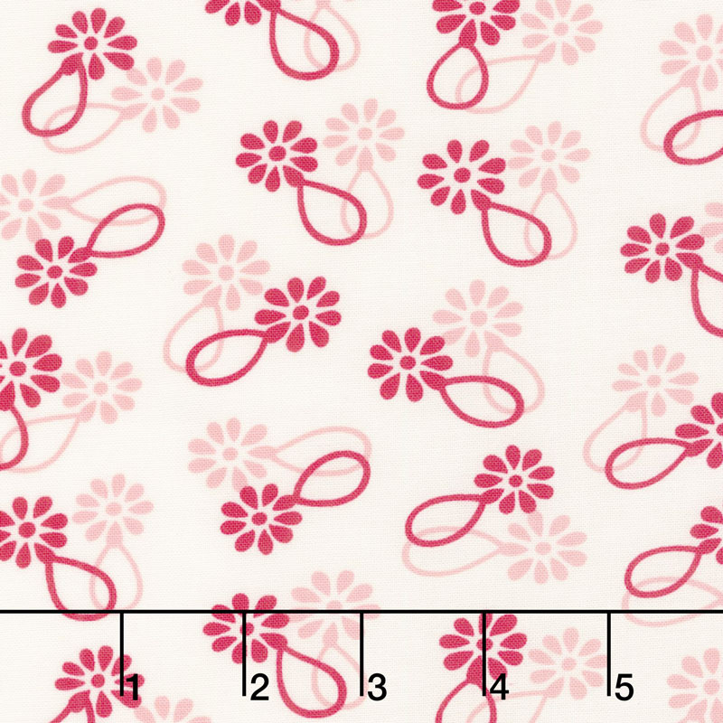 Cheeky - Daisy Chain Rose Sweet Cream Yardage