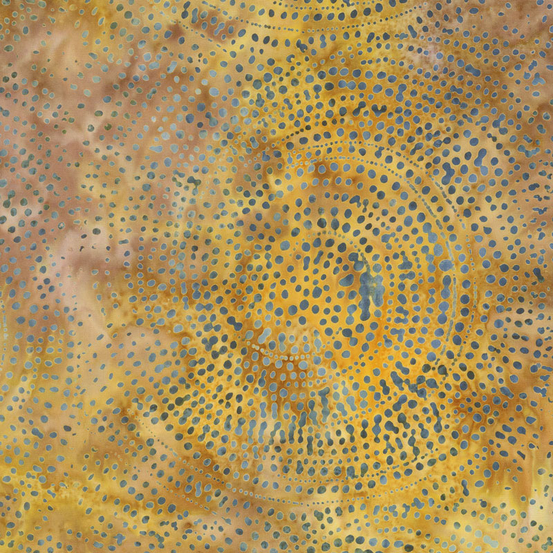 Tonga Batiks - Colorwheel Forest Dotty Spiral Spice Yardage