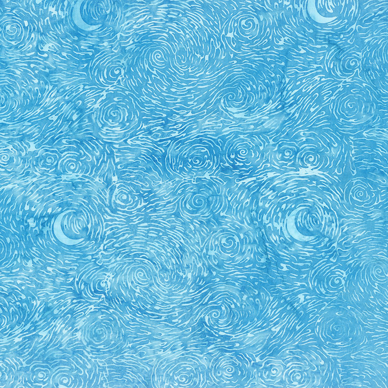 Summer Sensation Batiks - Starry Night Surf Yardage