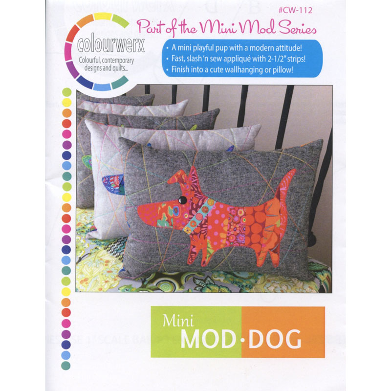 Mini ModDog Wall Hanging & Pillow Pattern