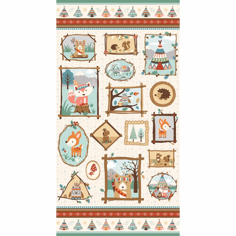 Camp - A - Long Critters - Picture Frames Light Green Panel