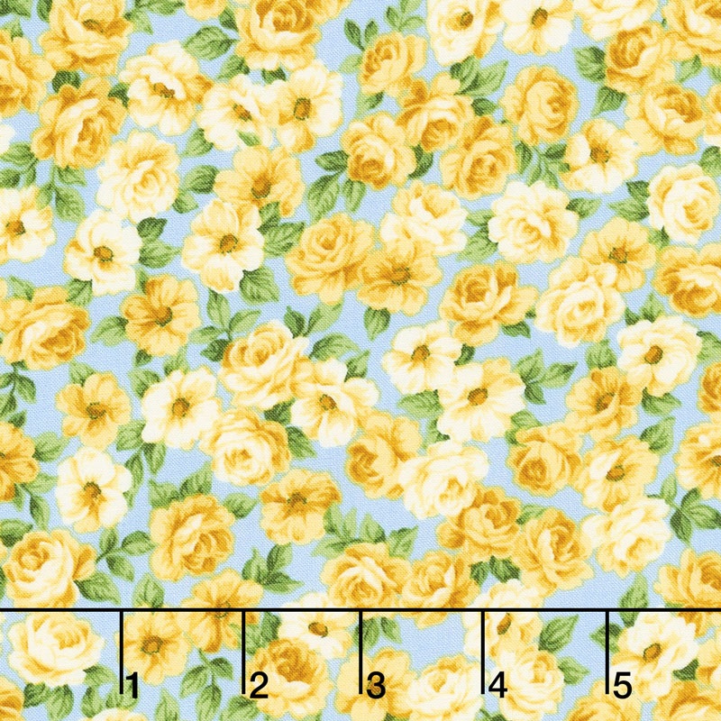 Victoria Gardens - Rosebuds Sky Yardage