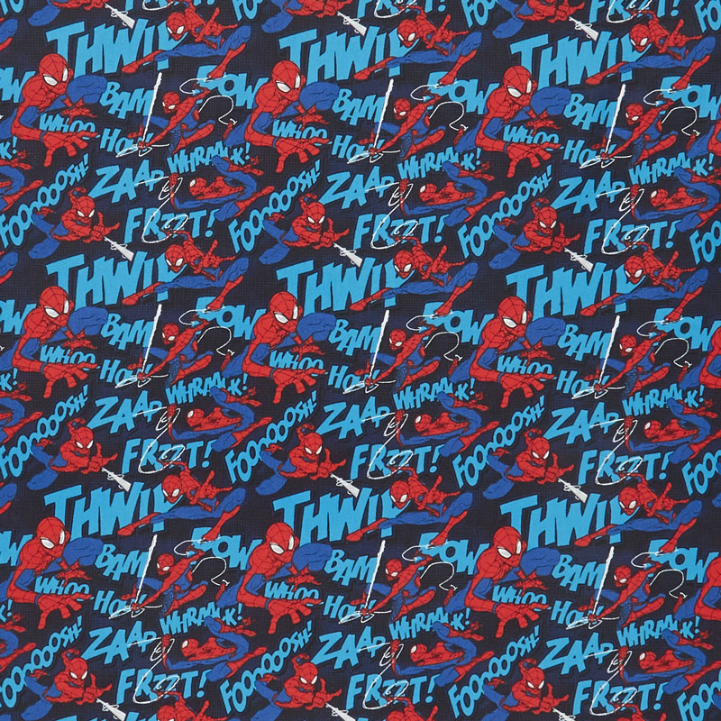 Spider-Man - Thwip Blue Yardage