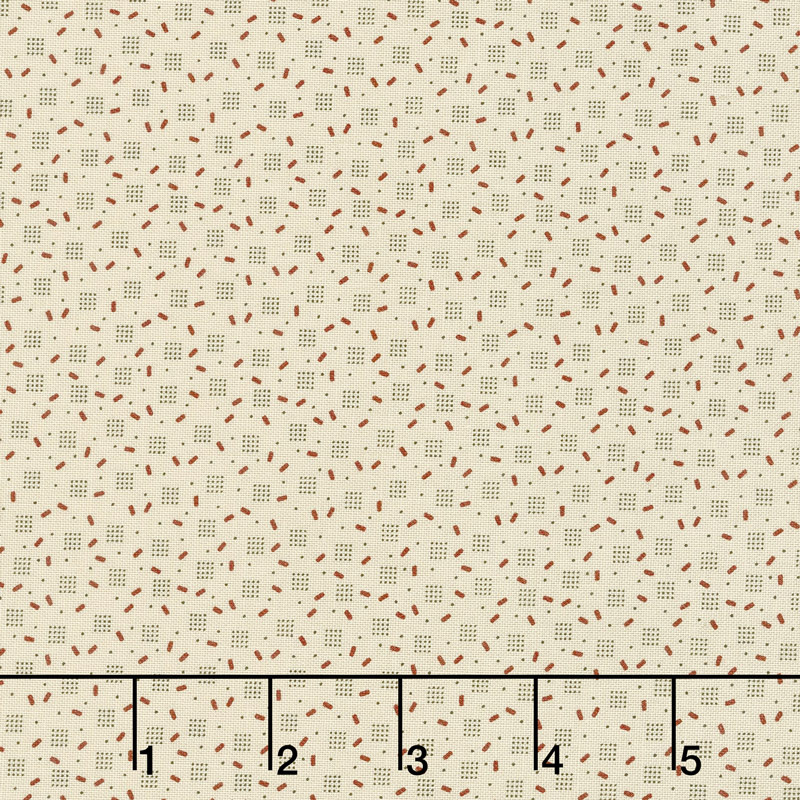 Jo's Shirtings - Scattered Parchment Brick Yardage
