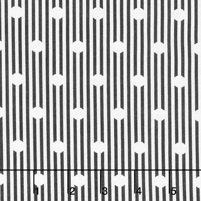 Sweet Stems - Dot Black Yardage