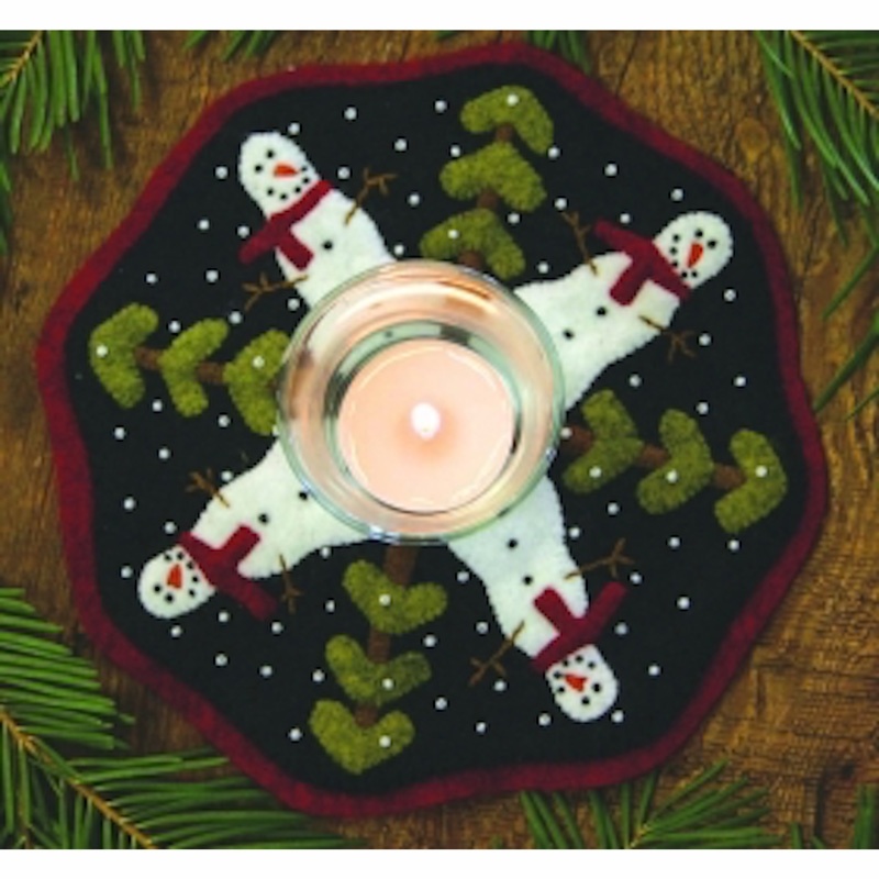 Snowman Candle Mat Kit