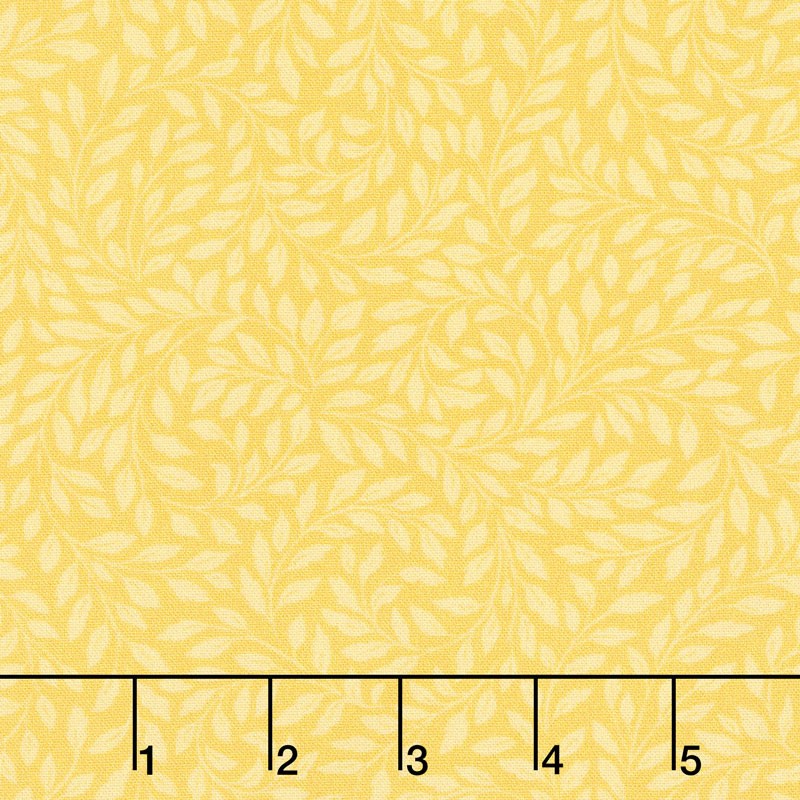 Alphonse Mucha - Leaves Sunshine Digitally Printed Yardage