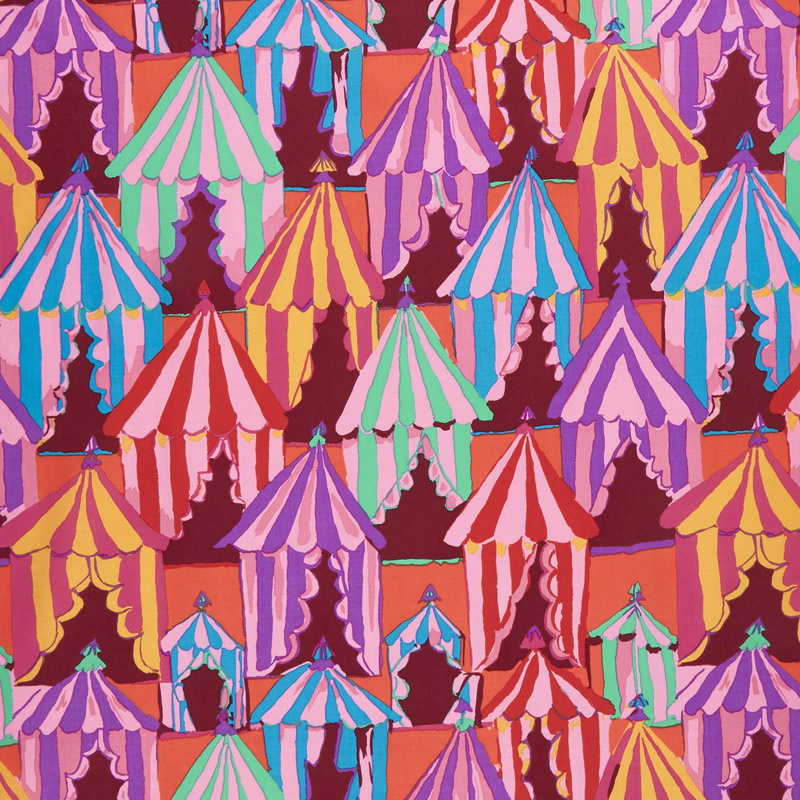 Kaffe Fassett Collective Spring 2018 - Bright Glamping Red Yardage