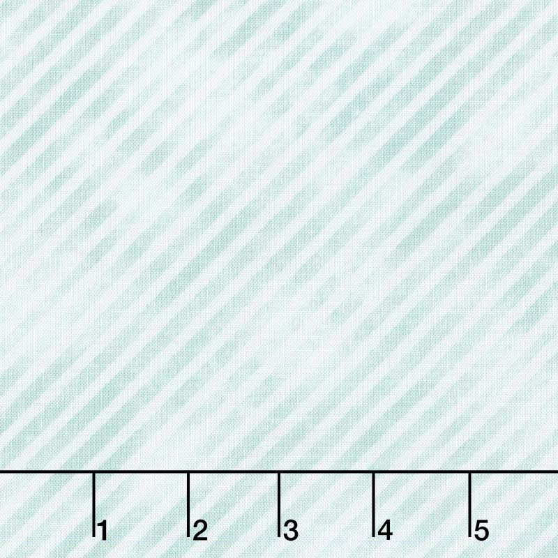 Botanical Oasis - Diagonal Stripe Green Yardage