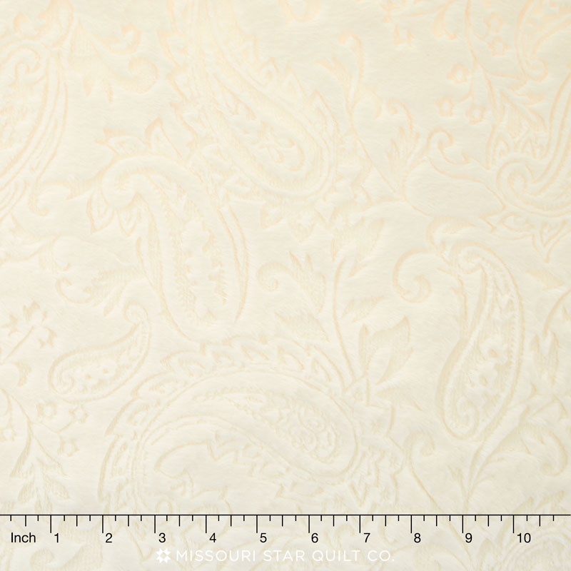 Cuddle Embossed Paisley - Ivory 60