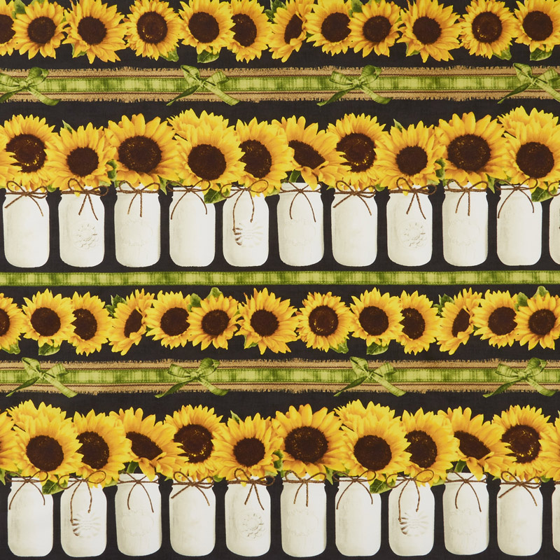 Sunflower Farm - Sunflower Stripe Yardage