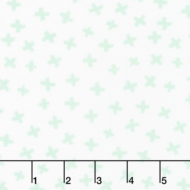 Penned Pals Flannel - Mint Colorstory Plus Mint Yardage