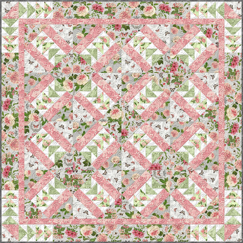 Le Bouquet Bed Quilt Kit