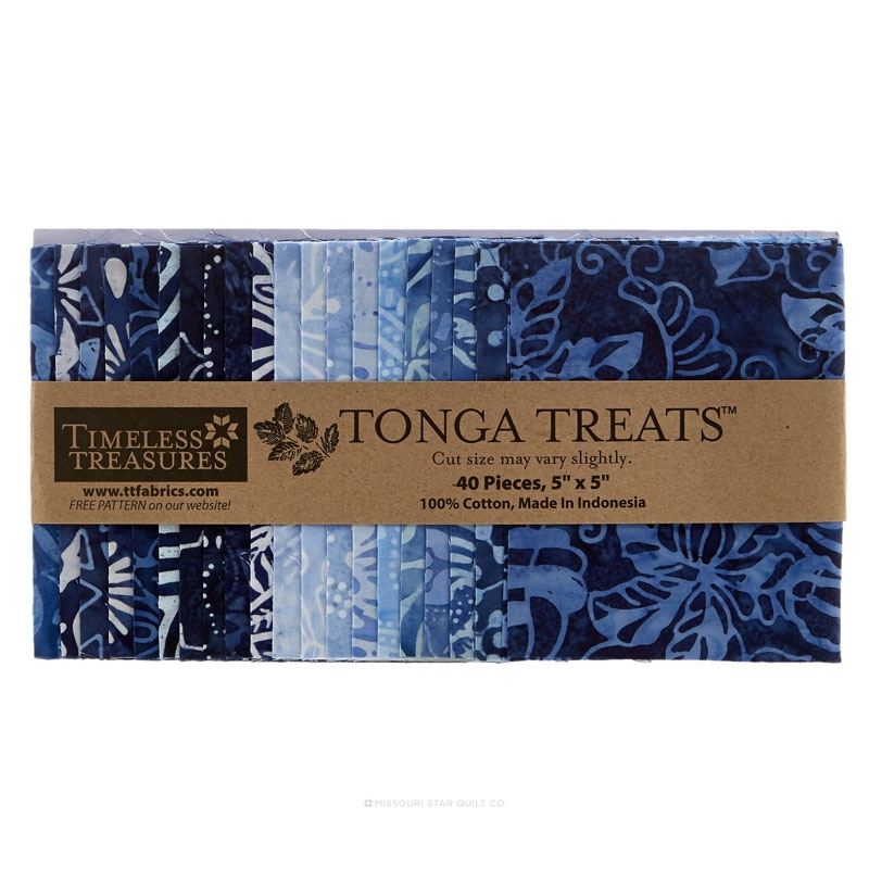 Tonga Treats Batiks - Indigo Dreams Charm Pack