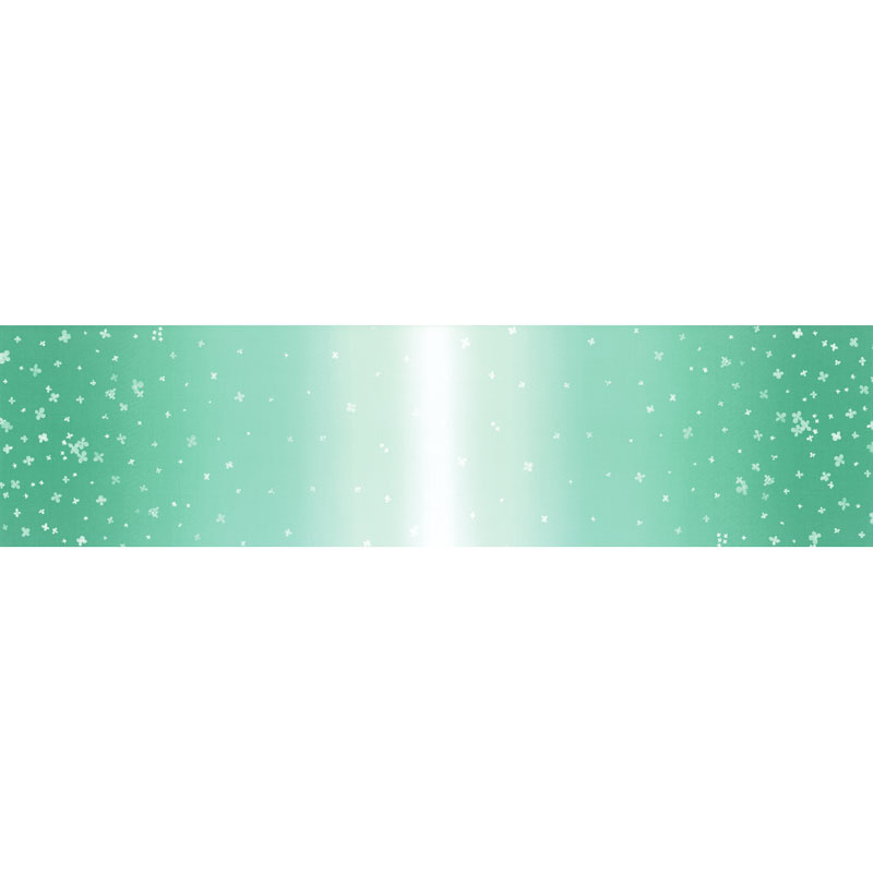 Ombre Bloom - Teal Yardage