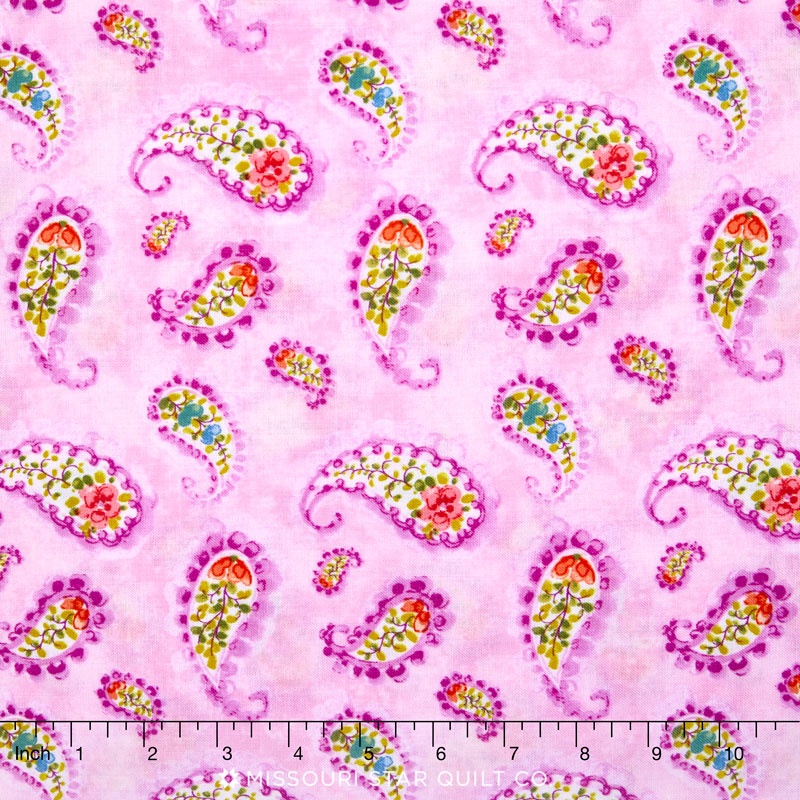 Rainbow Seeds - Paisley Purple Yardage