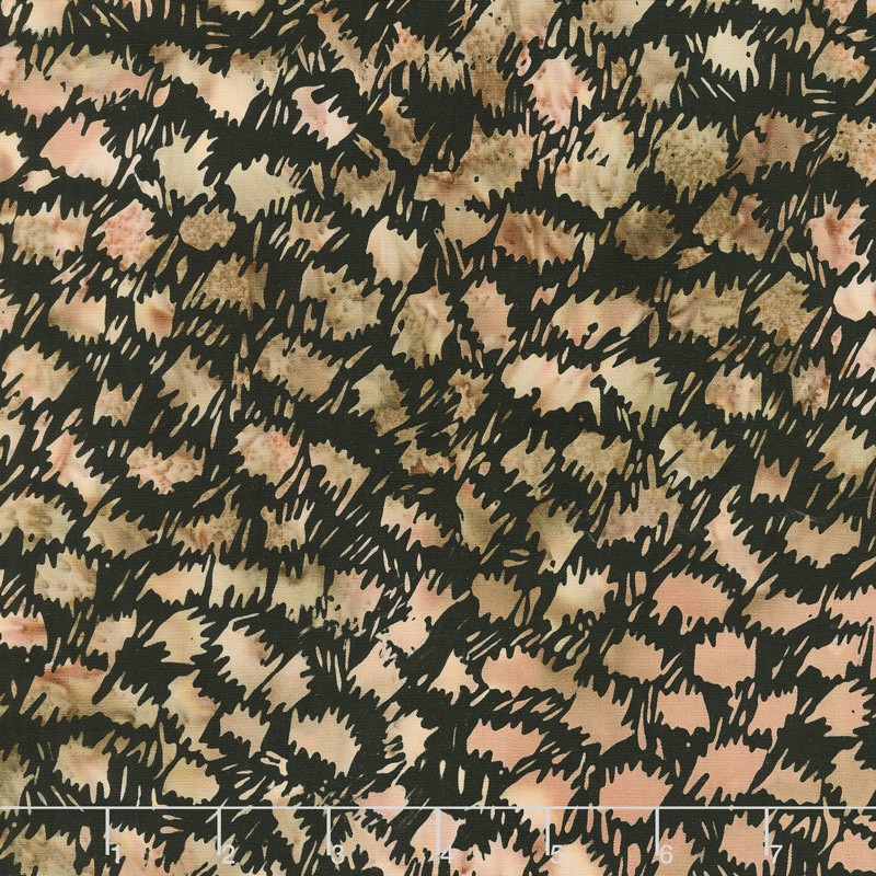 Wild Things Batiks - Cheetah Walnut Yardage