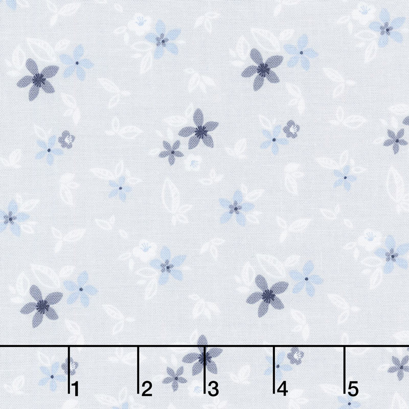Something Borrowed - Floral Gray Yardage