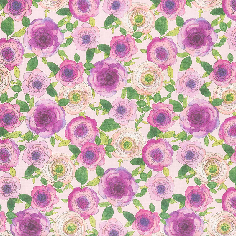 Radiance - Posies Fuchsia Yardage