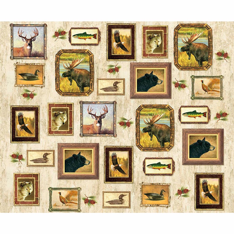 Majestic Outdoors - Majestic Animal Frames White Digitally Printed Panel
