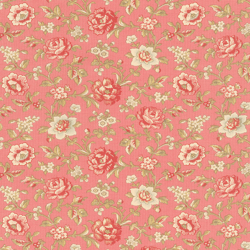 La Rose Rouge - Felicite Faded Red Yardage