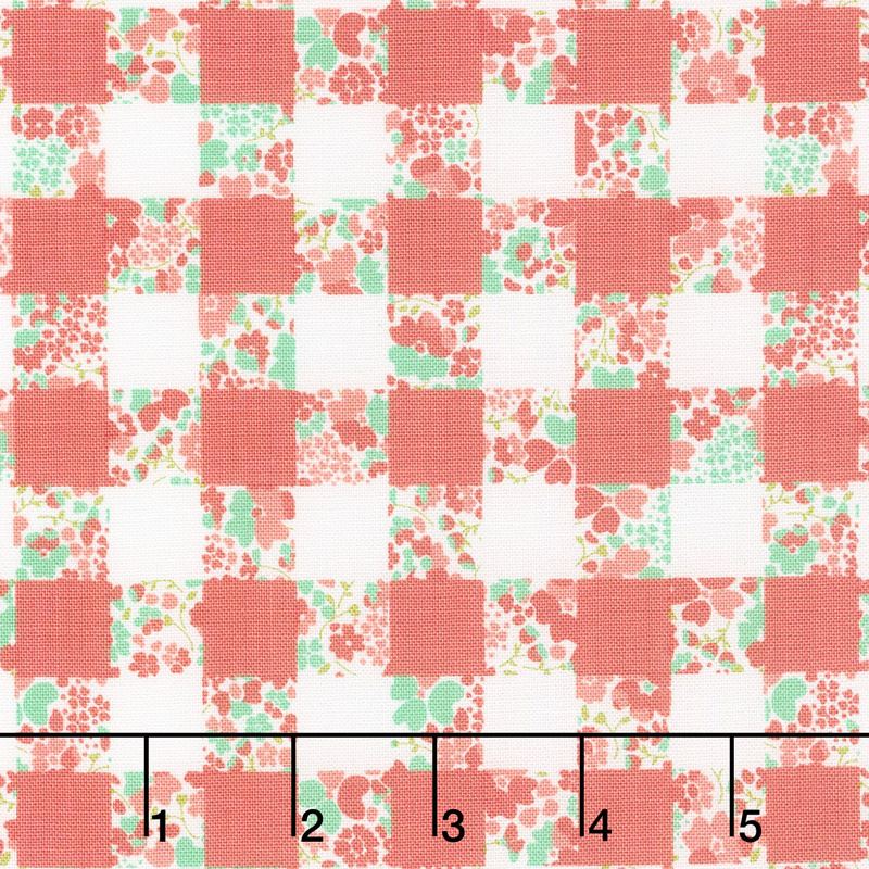 Strawberry Jam - Gingham Garden Strawberry Yardage