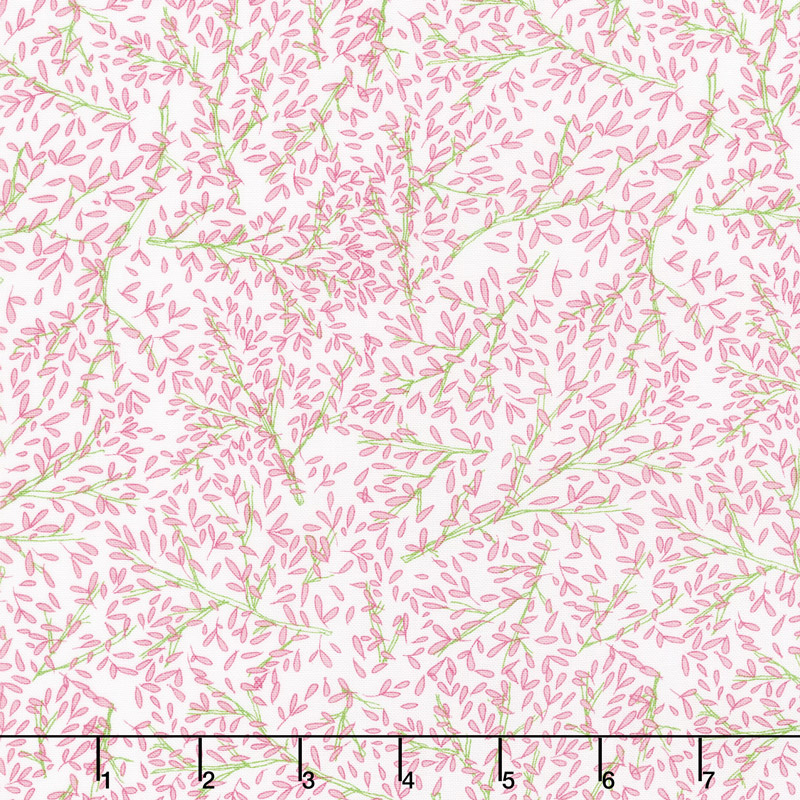 Sweet Pea & Lily - Little Leaf Branches Lily White Yardage