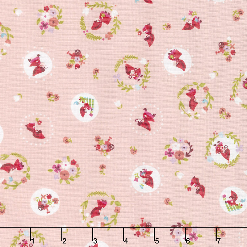Little Red in the Woods - Toss Pink Yardage