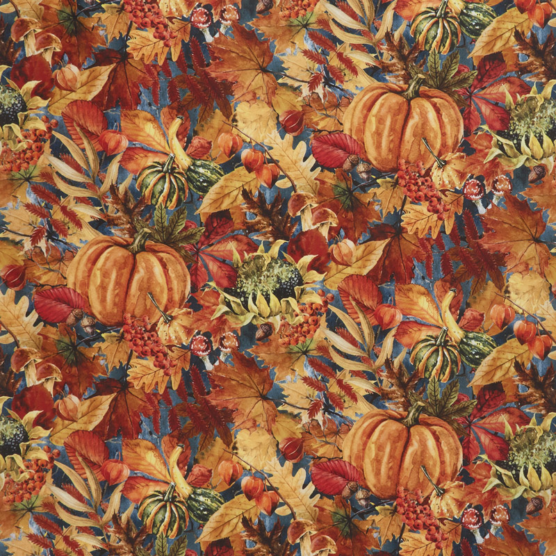 Our Autumn Friends - Pumpkin Patch Gray Yardage