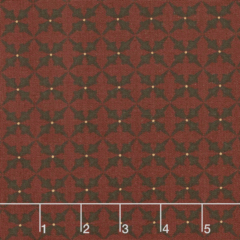 Wit & Wisdom - Trumpet Flower Red Yardage