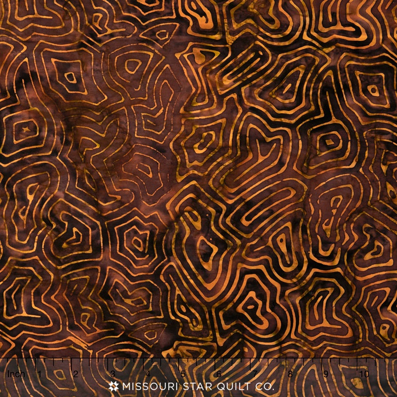 Tonga Batiks - Autumn Maze Bark Yardage