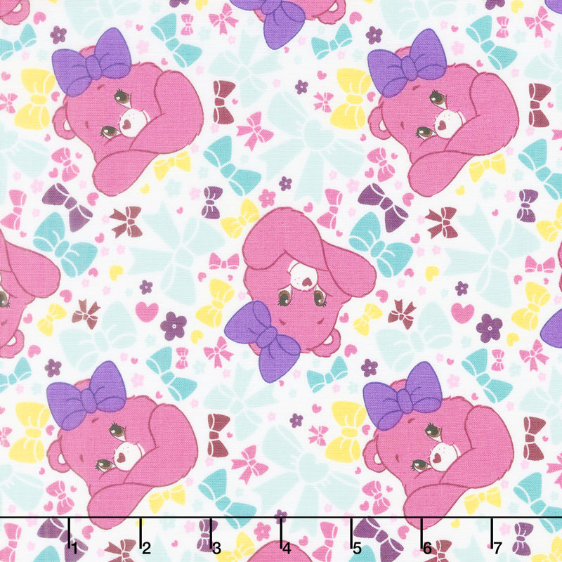 Care Bears - Sparkle & Shine Pretty Bow in White Yardage