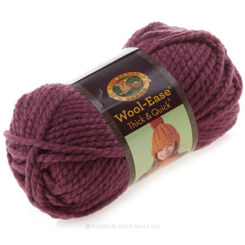 wool ease thick quick fig yarn lion brand yarn company