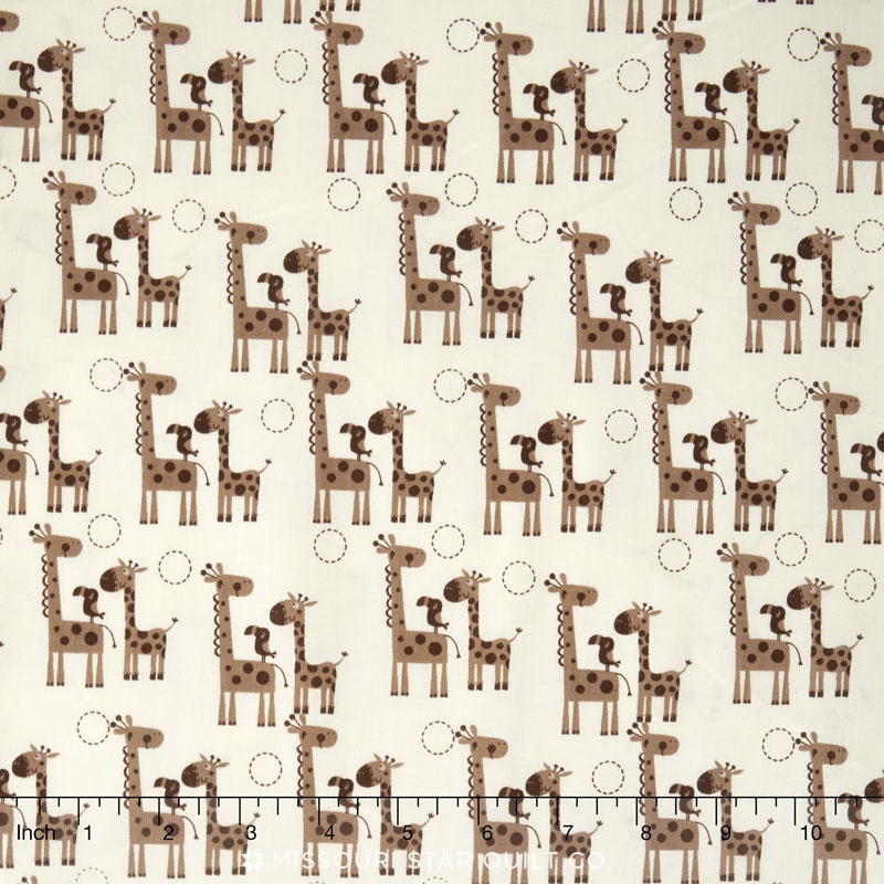 Giraffe Crossing 2 - Giraffes Brown Yardage
