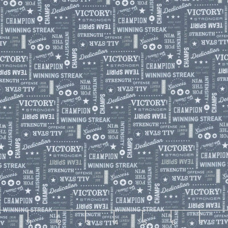 Varsity - Text Navy Yardage