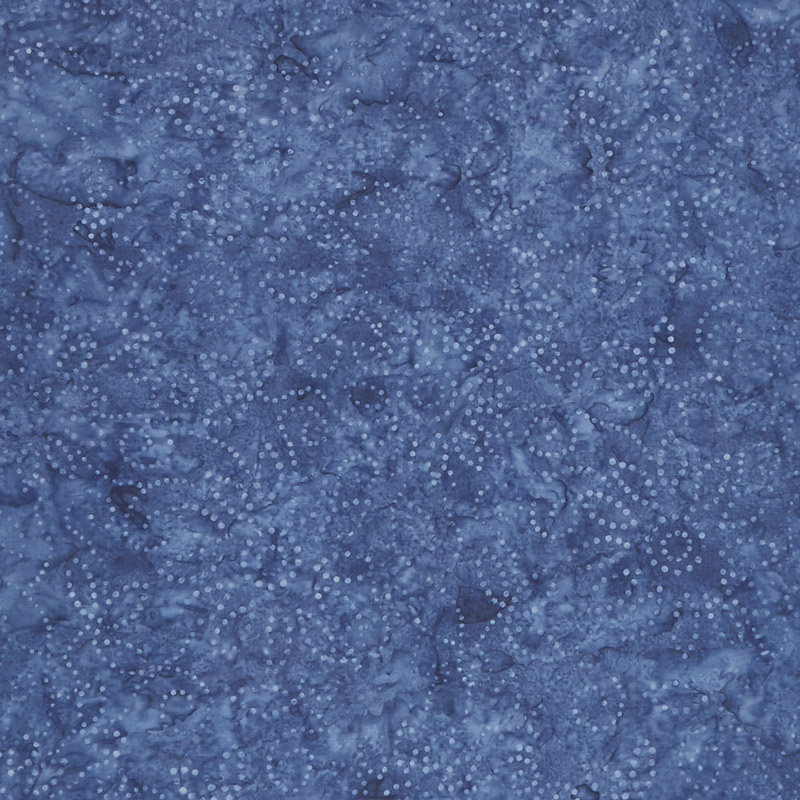 Kaleidoscope Floral Batiks - Medium Blue Yardage