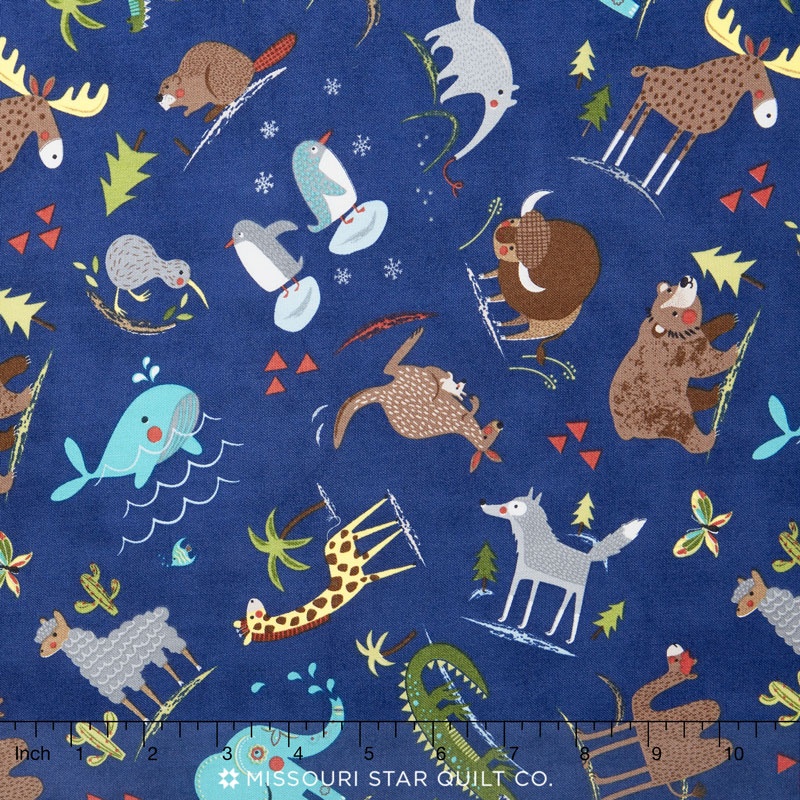 Hello World - Wild Things Navy Yardage