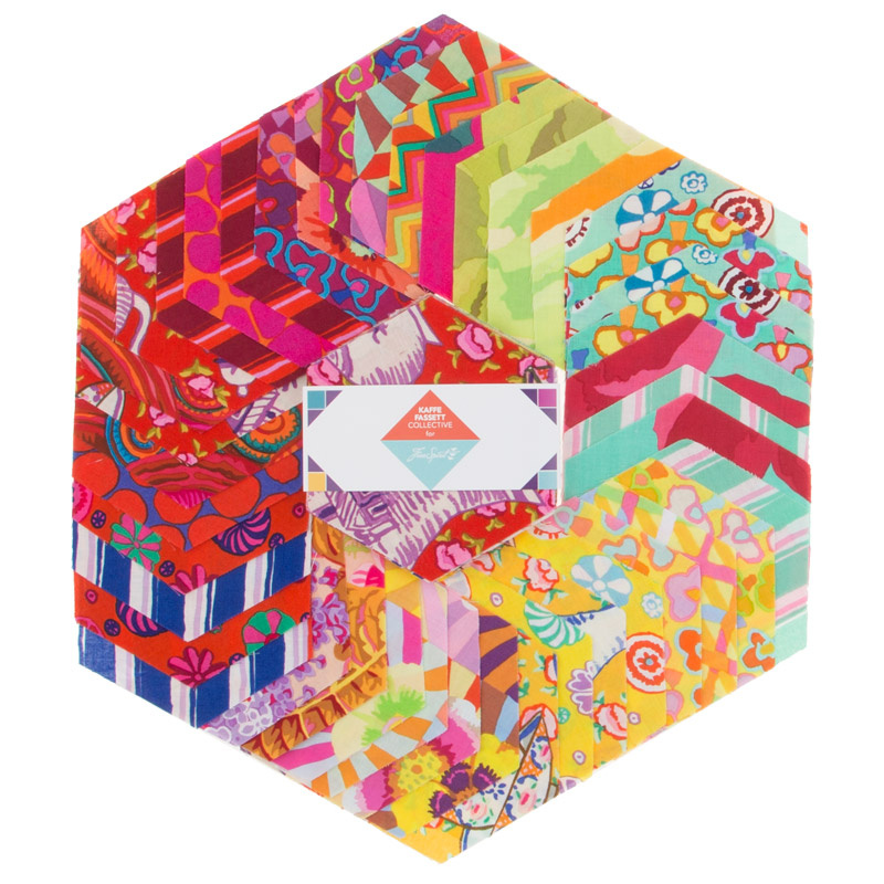Kaffe Fassett Collective Fall 2017 - Sunrise Hexagons