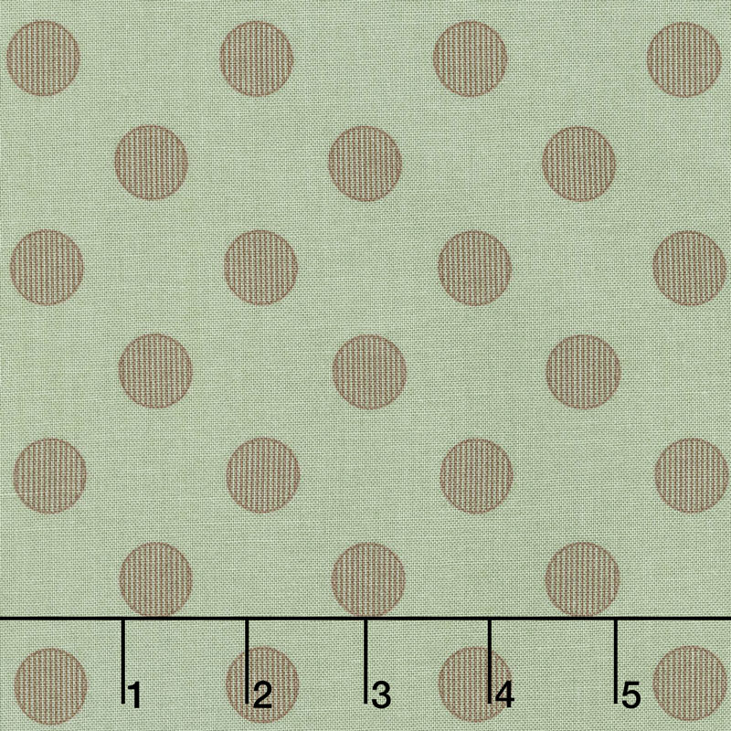 Harvest Road - Modern Dot Sage Chestnut Yardage