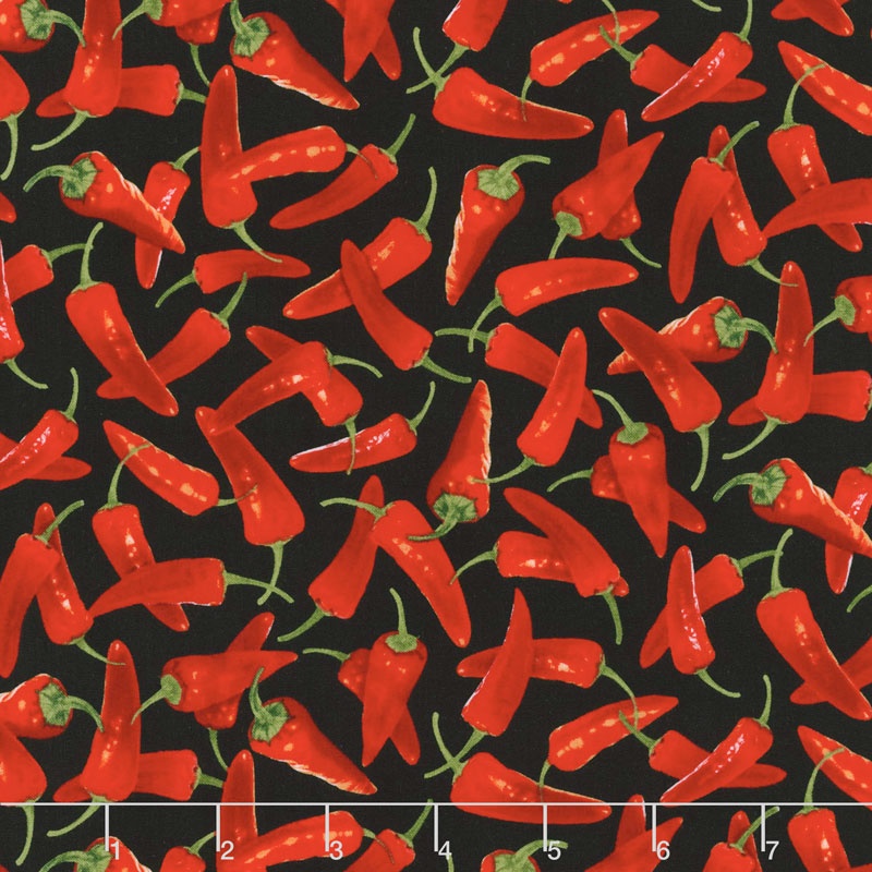 Novelty - Chili Peppers Chili Yardage