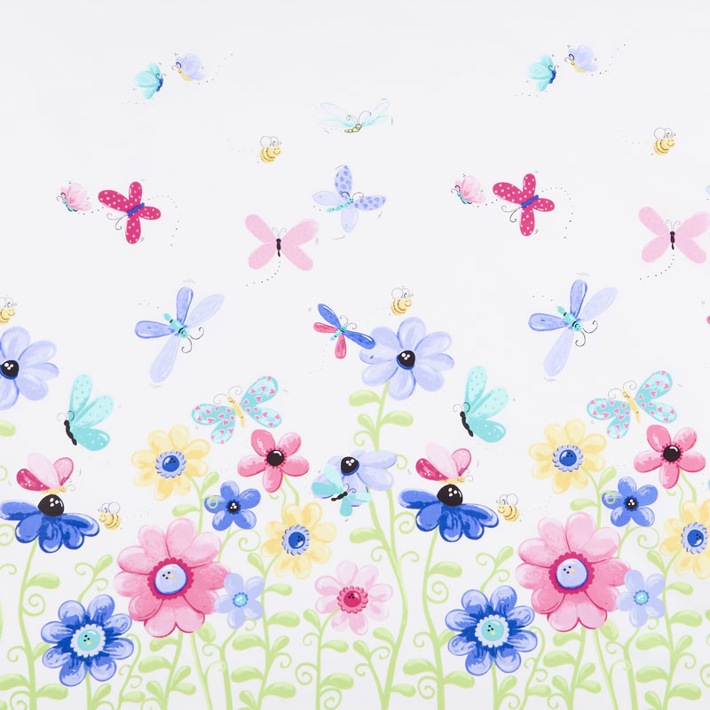 Flutter the Butterfly - Butterfly Border Print Yardage