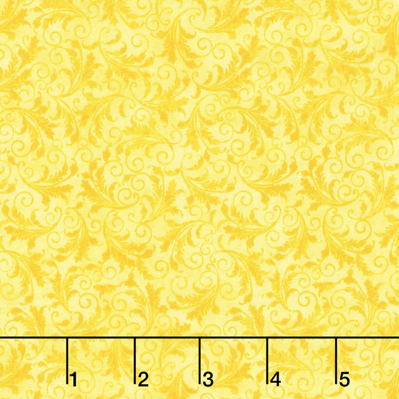 Echo - Tonal Filigree Lemon Yardage