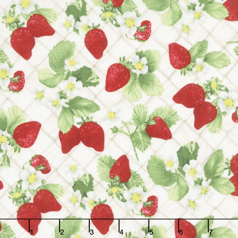 Ambrosia Farm - Berry Picking Natural Fabric Yardage