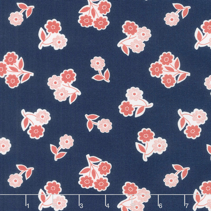 Garden Variety - Handpicked Navy Yardage